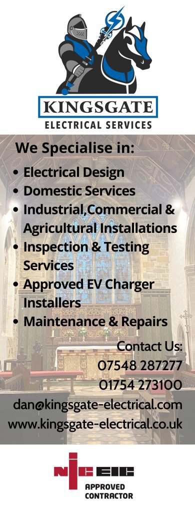 Kingsgate Electrical Services Pop Up Banner