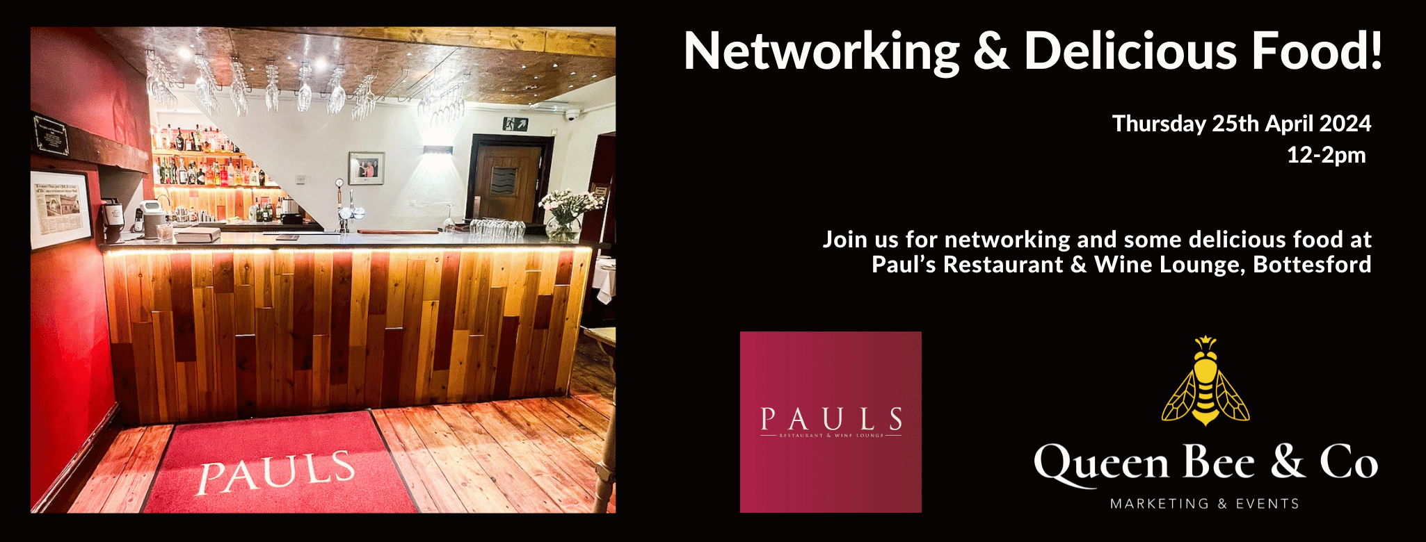 lunchtime networking at pauls restaurant bottesford